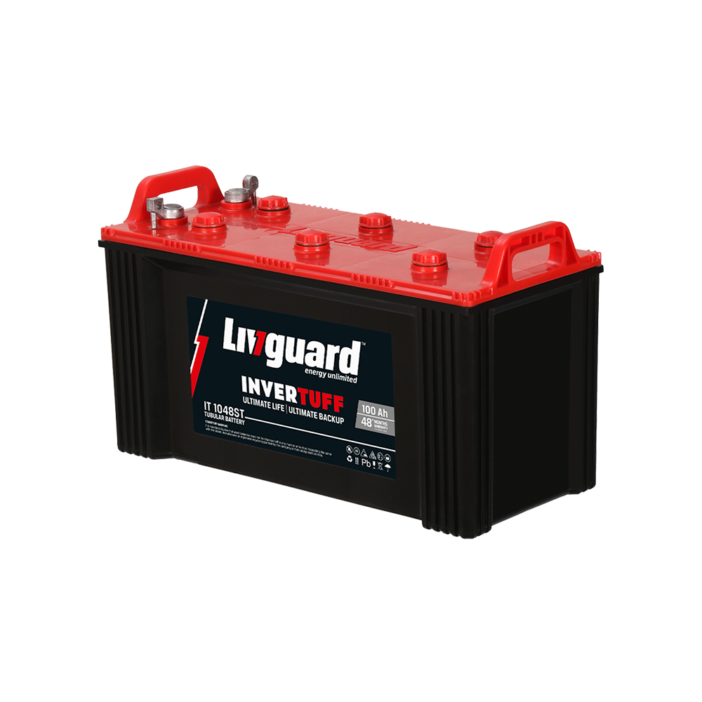 Livguard 100Ah Invertuff Short Tubular Battery 1048ST in chennai, Livguard  100Ah 1048 Inverter battery Price in chennai.